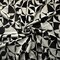 Silver-Black Rayon-Poly Abstract Burnout Velvet Mesh Knit Fabric By the Yard